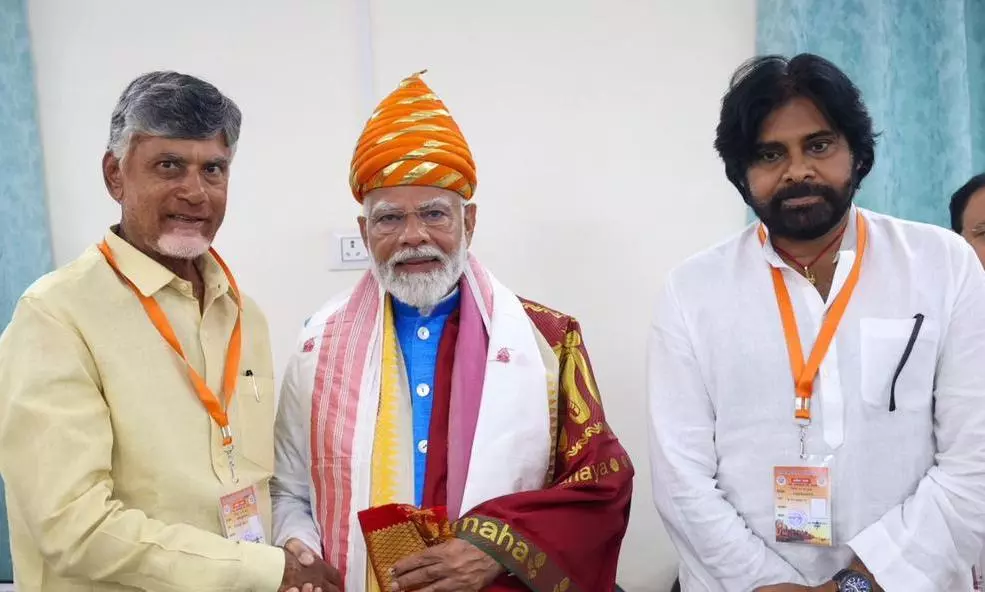 Chandrababu Naidu, Narendra Modi and Pawan Kalyan